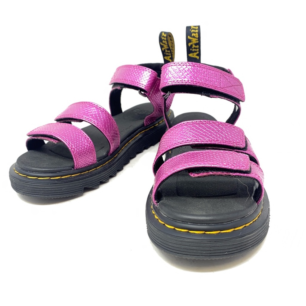 ❤️Dr Martens Pink Metallic Kids Klaire Y Sandals Exc Cond Kids Sz 5 Womens Sz 6